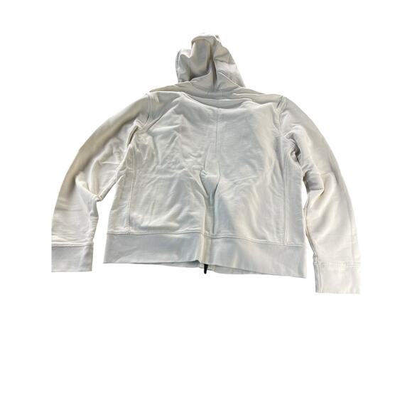 Chaps White Full Zip-Up Hoodie Sweatshirt Women's Adult Size XL - Picture 4 of 6